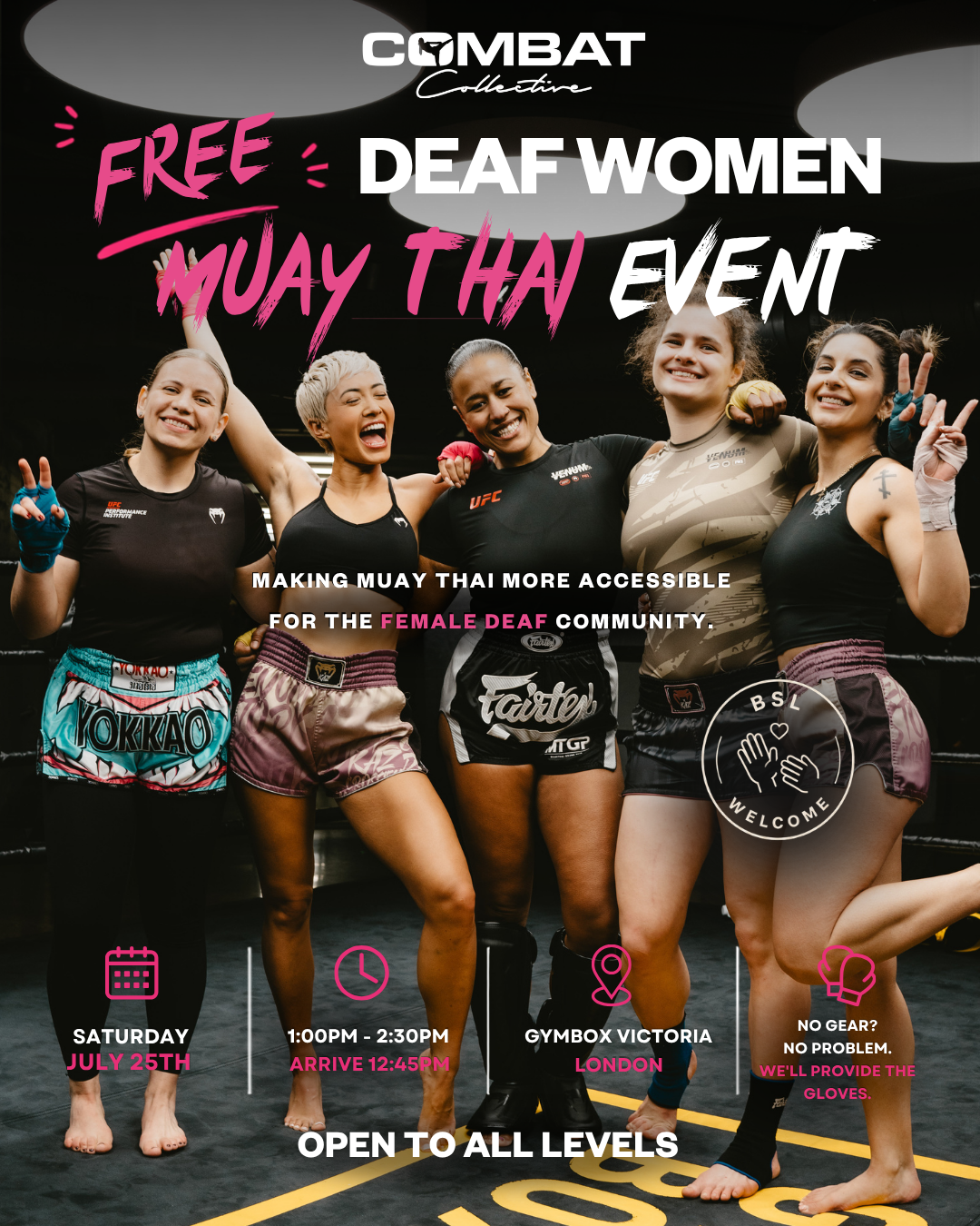 Free Deaf Women's Muay Thai Event — in collaboration with Hajra Mirza