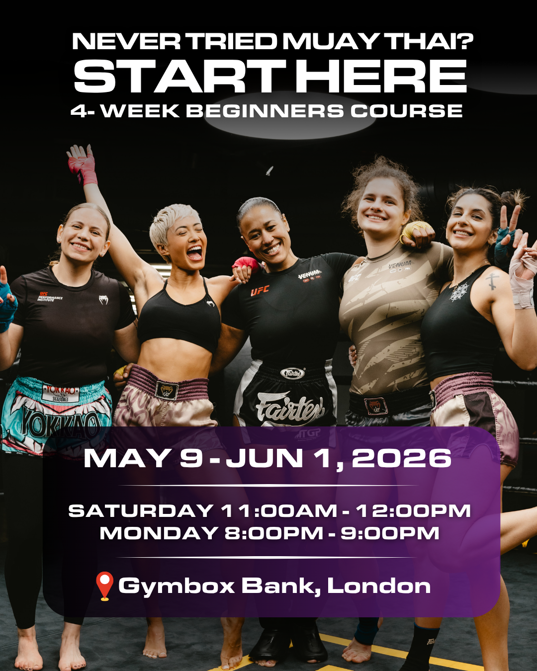 2026 4-Week Muay Thai Beginners Course ( May 9 - June 1 )