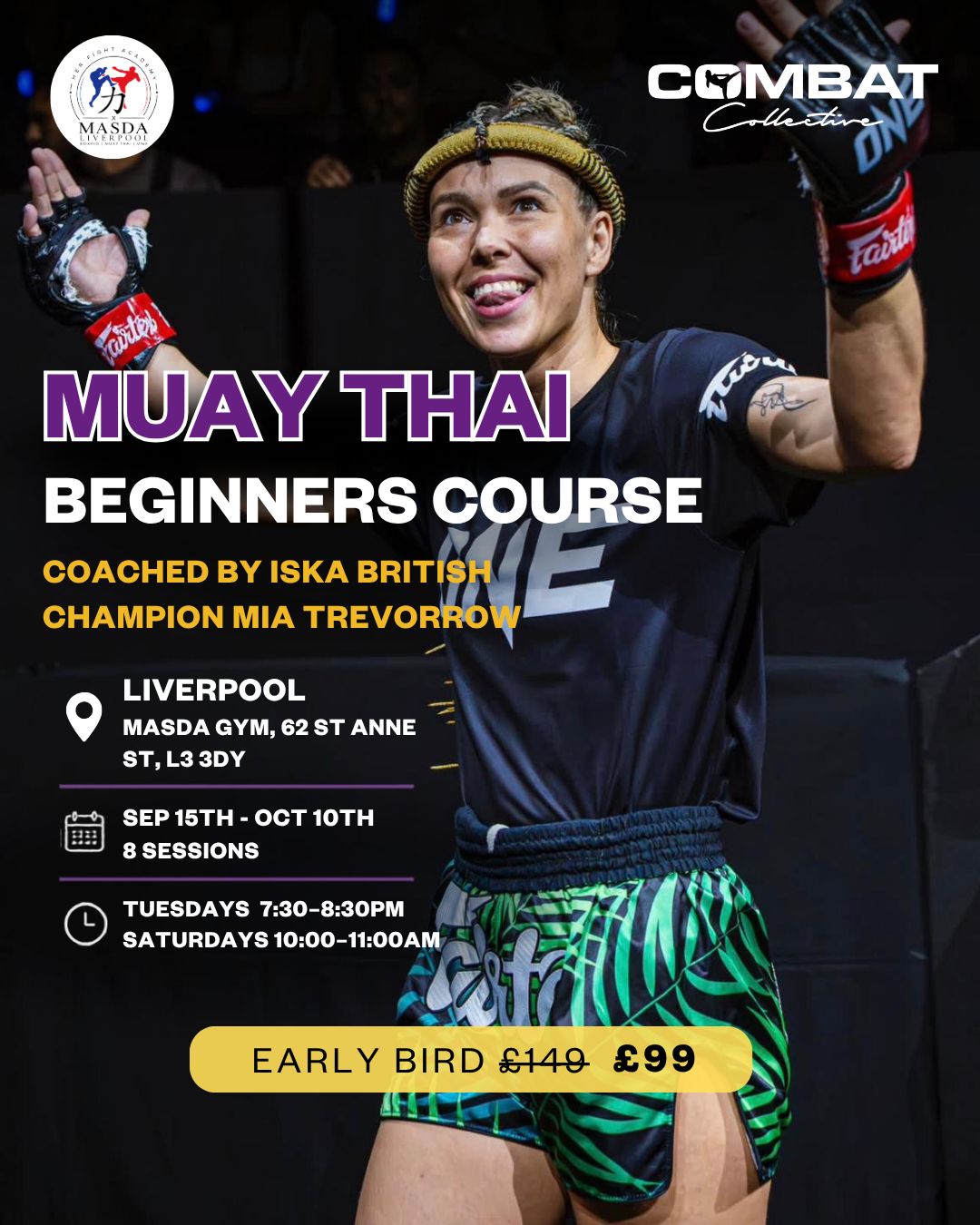 Liverpool 4-Week Muay Thai Beginners Course Sep 15 - Oct 10, 2026